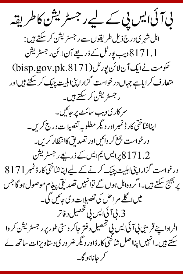 BISP 13500 Payment