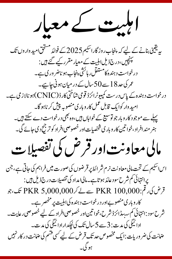 Punjab Rozgar Scheme